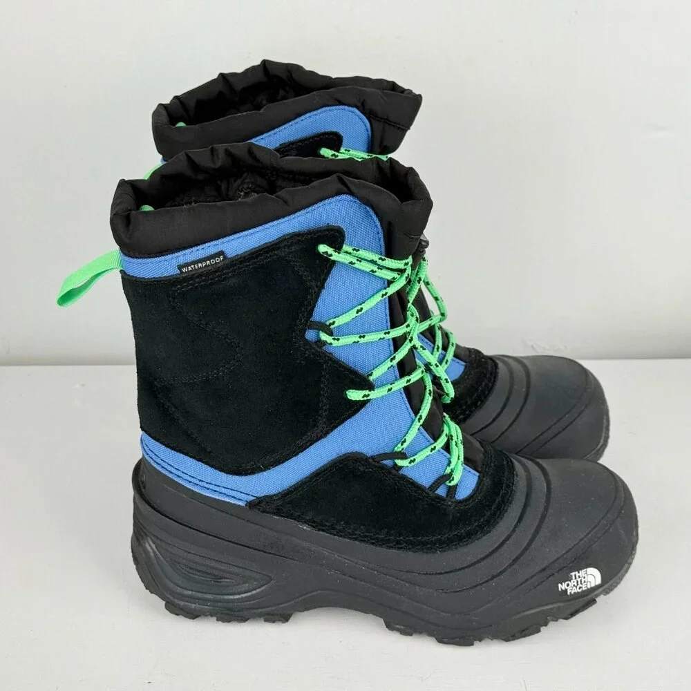 Unisex Youth Size 6 - THE NORTH FACE Teen Alpenglow V WATERPROOF SNOW Boots